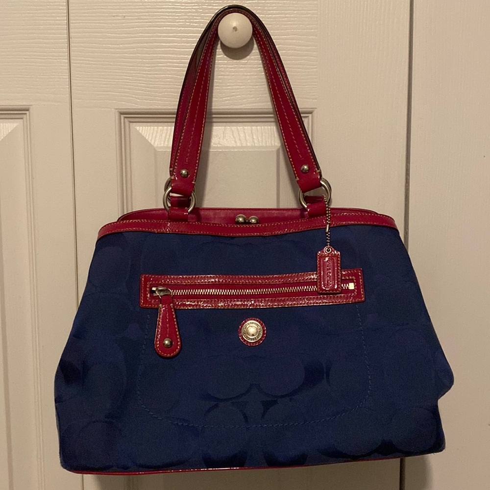 Coach Laura Kiss Lock Tote Bag